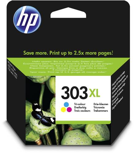 HP Druckerpatrone 303XL Original Cyan, Magenta, Gelb T6N03AE Tinte von HP