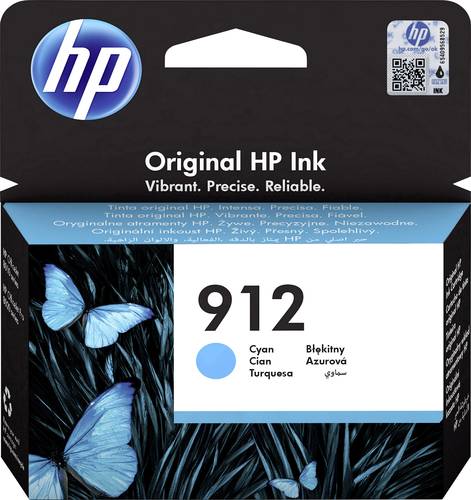HP 912 Druckerpatrone Original Cyan 3YL77AE Tinte von HP