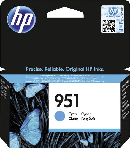 HP 951 Druckerpatrone Original Cyan CN050AE Tinte von HP