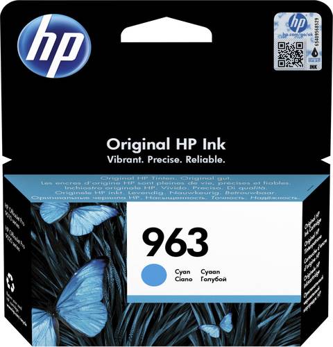 HP 963 Druckerpatrone Original Cyan 3JA23AE Tinte von HP