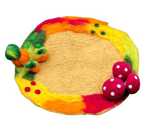Filz Feen Filz Filz Saison Spielmatte - gefilzt - Filz Shop - Handarbeit (Mm22) von HPT Filz