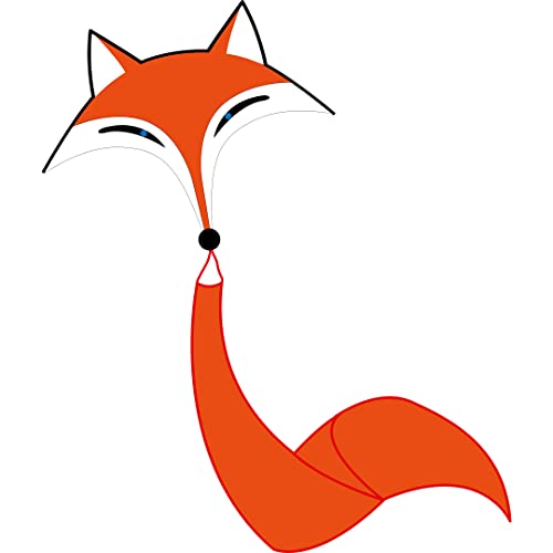 HQ Design Ecoline Fox Kite Kinderdrachen Flugdrachen Einleiner Drachen steigen Lassen wenig Wind ab 5 Jahren, 76x96cm und 2m Drachenschwanz, inkl. 17kp Polyesterschnur 25m auf Griff, 1.5-4 Bft von HQ HIGH QUALITY DESIGN