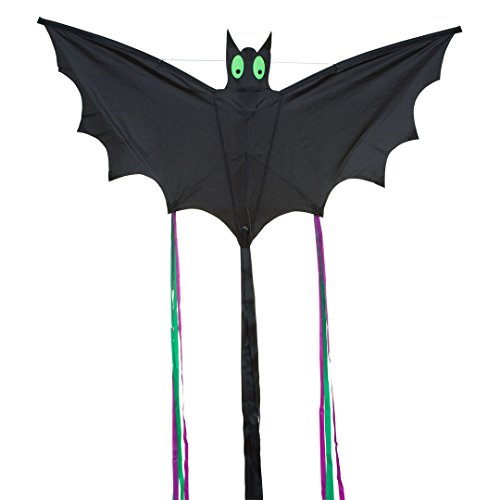 HQ Design - Flying Creatures, Kinderdrachen Flugdrachen Einleiner Drachen zum steigen Lassen, wenig Wind ab 5 Jahren, Polyesterschnur auf Spule oder Griff (Bat Black L) HQ Design - Flying Creatures, Kinderdrachen Flugdrachen Einleiner Drachen zum steigen Lassen, wenig Wind ab 5 Jahren, Polyesterschnur auf Spule oder Griff (Bat Black L) von HQ HIGH QUALITY DESIGN