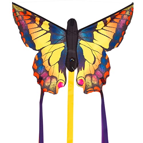 HQ 100300 - Butterfly Kite Swallowtail R, Kinderdrachen Einleiner, ab 5 Jahren, 34x52cm und 2x300cm Drachenschwanz, inkl. 10kp Polyesterschnur 25m auf Griff, 2-4 Beaufort HQ 100300 - Butterfly Kite Swallowtail R, Kinderdrachen Einleiner, ab 5 Jahren, 34x52cm und 2x300cm Drachenschwanz, inkl. 10kp Polyesterschnur 25m auf Griff, 2-4 Beaufort von HQ HIGH QUALITY DESIGN