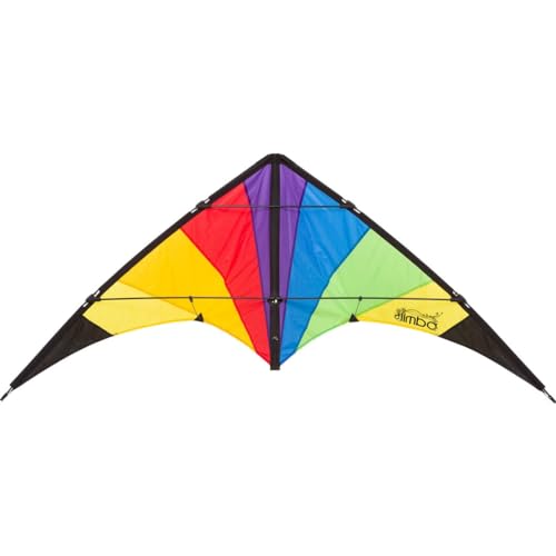 HQ 112381 - Limbo II Classic Rainbow, Zweileiner Lenkdrachen Allround, ab 10 Jahren, 67x155cm, inkl. 40kp Polyesterschnüre 2x20m auf Winder mit Schlaufen, 2-6 Bft HQ 112381 - Limbo II Classic Rainbow, Zweileiner Lenkdrachen Allround, ab 10 Jahren, 67x155cm, inkl. 40kp Polyesterschnüre 2x20m auf Winder mit Schlaufen, 2-6 Bft von HQ HIGH QUALITY DESIGN