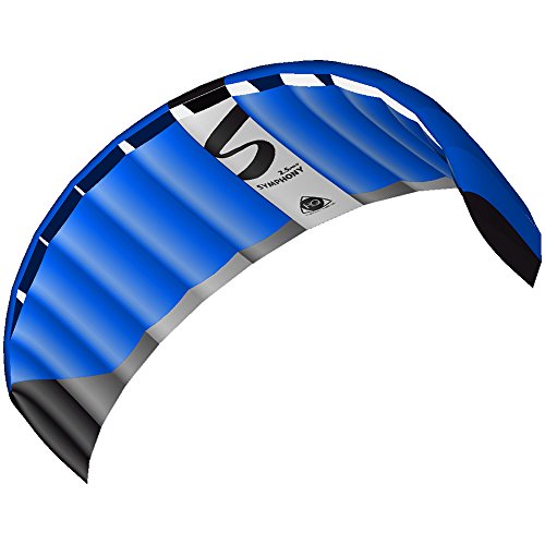 HQ 11770560 - Symphony Pro 2.5 Neon Blue Zweileiner Lenkmatten, ab 14 Jahren, 73x220cm, inkl. 140 kp Dyneemaschnüre 2x25m auf Winder mit Schlaufen, 2-6 Beaufort von HQ HIGH QUALITY DESIGN