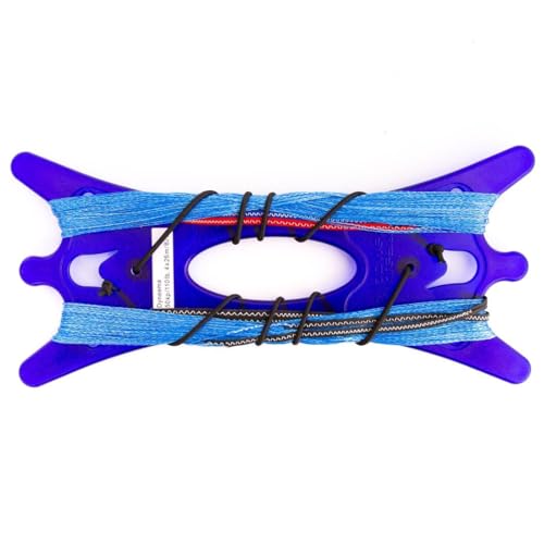 HQ 120441 - Dyneema Quad-Winderset, Hi-tech 50kp Dyneema-Leinen (blau) 4x25m auf Pro-Winder, Made in Germany, Zubehör von HQ HIGH QUALITY DESIGN