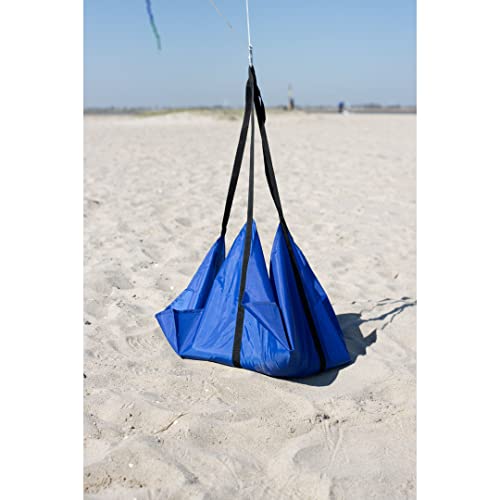HQ 127016 - Sandanker (Blau), 95x95cm, Ideal zum Sichern und Fliegen mittelgroßer Drachen am Strand, Zubehör von HQ HIGH QUALITY DESIGN