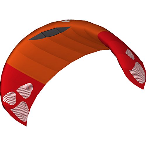 HQ4 117575 - Hydra 300 Orange, Dreileiner Lenkmatte Trainerkite, Spannweite: 307cm, inkl. 200kp Dyneemaschnüre 3x20m auf 3-line Controlbar 50cm, 3-25 Knoten von HQ HIGH QUALITY DESIGN
