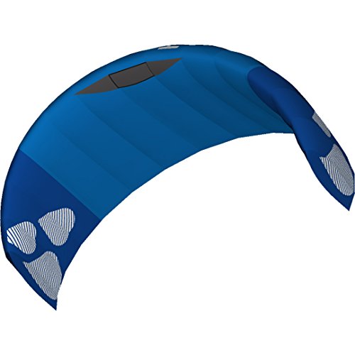 HQ HIGH QUALITY DESIGN HQ4 117579 - Hydra 420 Blue, Dreileiner Lenkmatte Trainerkite, Spannweite: 420cm, inkl. 200kp Dyneemaschnüre 3x20m auf 3-line Controlbar 50cm, 3-18 Knoten von HQ HIGH QUALITY DESIGN