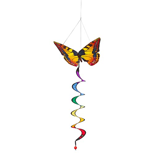 HQ Design Windspiration - Twist, UV-beständige und wetterfeste Windspiel Deko für Garten, Terrasse und Balkon - inkl. Aufhängung (Butterfly Swallowtail) von HQ HIGH QUALITY DESIGN