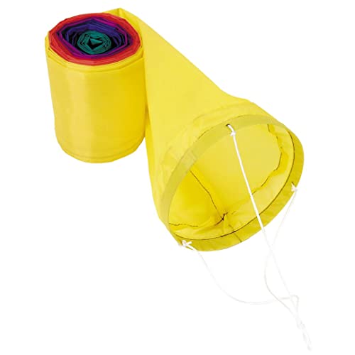 HQ Design - Tube Tail, robuster Schlauchschwanz und Leinenschmuck, perfekte Ergänzung für Drachen Einleiner Lenkdrachen, unterschiedliche Längen und Farben (Tube Tail Rainbow 5m) von HQ HIGH QUALITY DESIGN