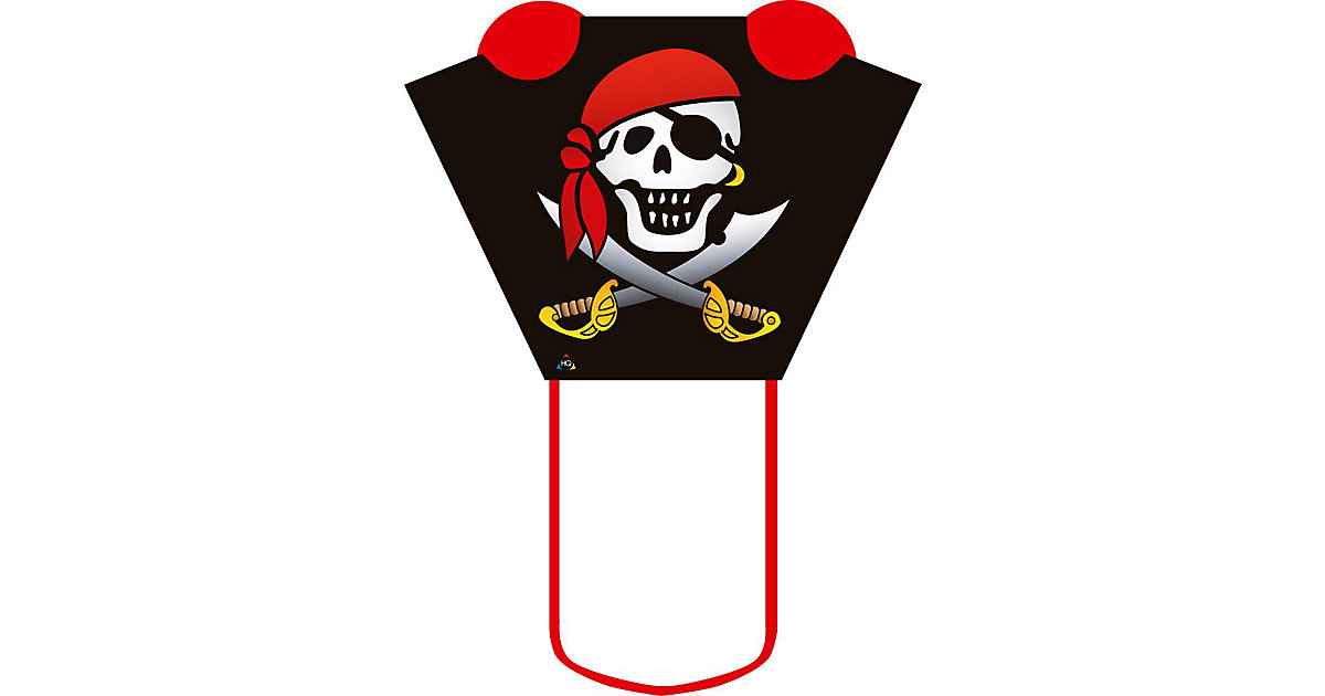 Kinderdrachen Pocket Sled Jolly Roger schwarz von HQ