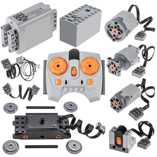 BrickBounty 16 Stück Power Functions Motor Set – Kompatibel mit Lego, Technical Parts for STEM Assembled Building Block, Control Function for MOC Bricks von HQAYHSZD