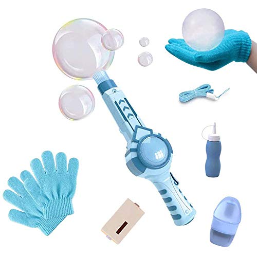Elastic Smoke Bubble Machine with Water Bubble Wall Automatic Magic Smoke Bubble Machine for Children, Elastic Smoke Bubbles (Blau) von HQAYHSZD