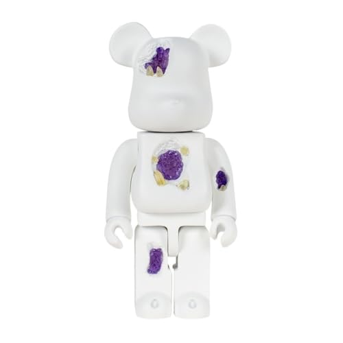 HQDFCNM 28cm Bearbrick Spielzeug Sammlerstücke 400% Blöcke Bär Desktop Display Fall Skulptur Figur(Purple) von HQDFCNM