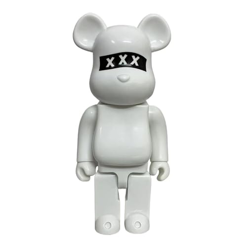 HQDFCNM Bearbrick Spielzeug Puppe Dekoration Sammlerstücke 400% 28cm/11in Blöcke Bär(White) von HQDFCNM