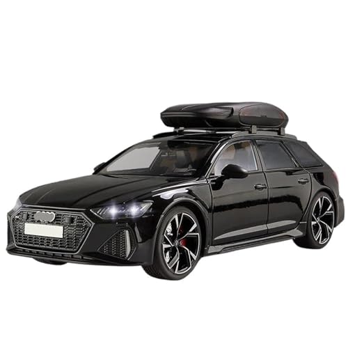 1/18 Für RS6 Avant Station Wagen Modell Auto Legierung Metall Diecasts Metall Sportwagen Modell Fahrzeuge Ton Licht Simulation Aktuell(Black) von HQRTYBI