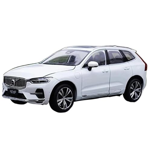 1/18 for XC60 2022 SUV Legierung Auto Modell Hobby Ornamente Display Weihnachten Präsentieren Sammlung Fahrzeug(White) von HQRTYBI