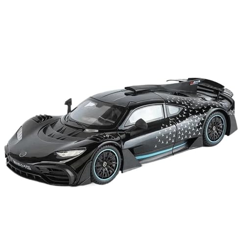 1:18 Für Legierung Konzept Sportwagen Modell Diecast Metall Rennwagen Fahrzeuge Modell Simulation Sound Und Licht Präsentiert(Black) von HQRTYBI