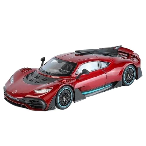 1:18 Für Legierung Konzept Sportwagen Modell Diecast Metall Rennwagen Fahrzeuge Modell Simulation Sound Und Licht Präsentiert(Rot) von HQRTYBI