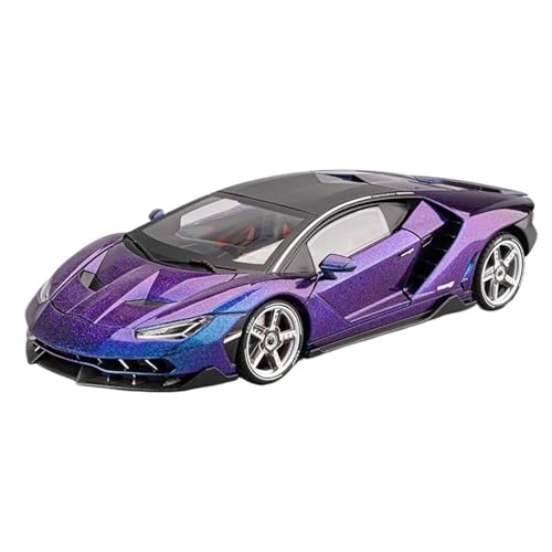 1:18 for Auto-Legierungsmodell Cooler Sound Und Licht Rückkehr Zur Kraft Kollisionswiderstand Und Fallwiderstand Vorhanden(Purple) von HQRTYBI