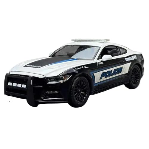 1:18 for Mustang GT Legierung Polizei Sport Auto Modell Druckguss Metall Rennwagen Fahrzeuge Modell Simulation Präsentieren von HQRTYBI
