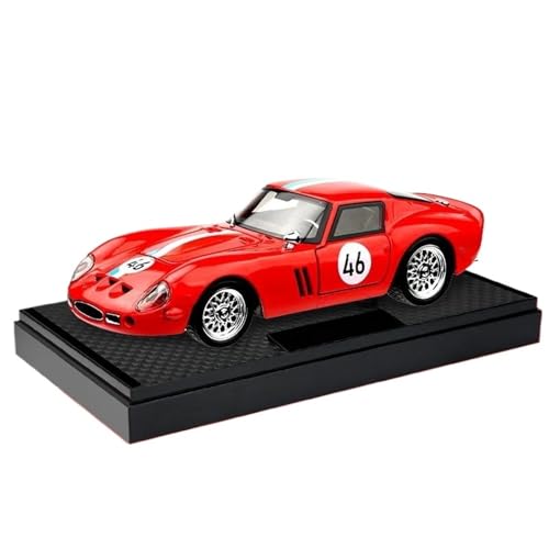 1:32 for 250 GTO Supersportwagen Legierung Druckguss Modellauto Metall Miniauto Modell GT Sammlerstücke Hobbys Display Ornament Geschenk Junge(Red) von HQRTYBI