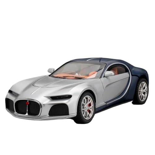 HQRTYBI 1/24 for Modell Auto Legierung Druckguss Modell Fahrzeug Mit Super Sport Auto for Jungen Geburtstag Geschenk(Silver) von HQRTYBI