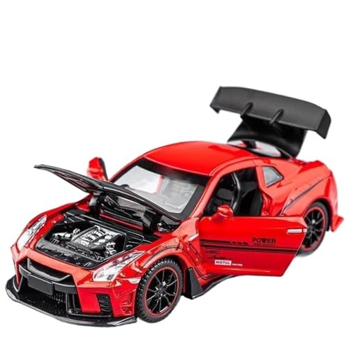 HQRTYBI 1/32 for GTR R35 Legierung Rennwagen Druckguss Modell Pull Back Spielzeug Sammlung Von Dekorativen Feinen Ornamenten Vorhanden(Red) von HQRTYBI