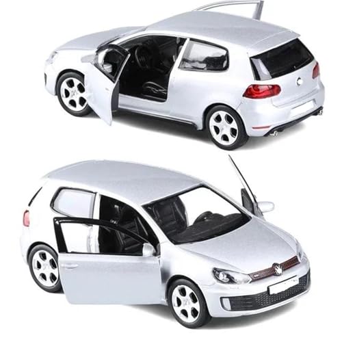 HQRTYBI 1/36 for Automodell Legierung Pull Back Fahrzeugmodelle for Kinder Geschenk(Silver) von HQRTYBI