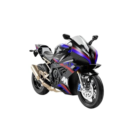 HQRTYBI 1:10 für S1000RR Simulation Legierung Motorrad Modell Stoßdämpfer Sound und Licht Sammlung (schwarz) von HQRTYBI