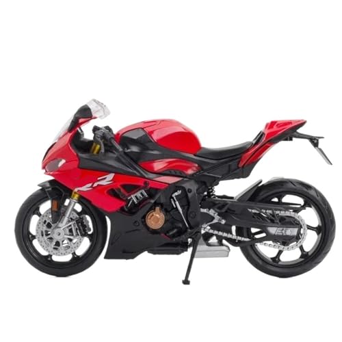 HQRTYBI 1:12 für S1000RR 1000RR Feuerblatt Motorrad Auto Modelle Gummireifen Vorderradlenkung (schwarz) von HQRTYBI