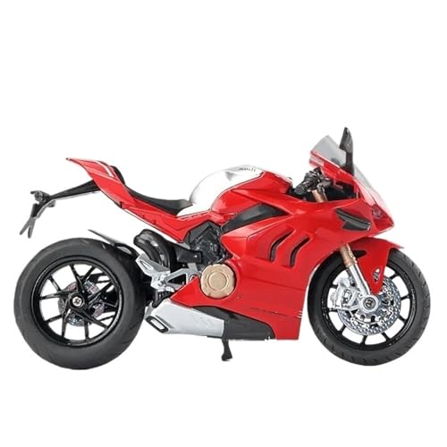 HQRTYBI 1:12 für V4S Modell Legierung Motorrad Druckguss Computer Desktop Ornamente Trendy Display Geschenk (rot) von HQRTYBI