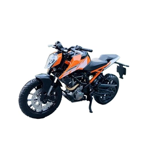 HQRTYBI 1:18 250 Duke Factory Edition Statische Druckguss-Fahrzeuge, Sammlerstück, Motorradmodell (Orange) von HQRTYBI