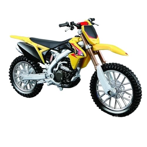 HQRTYBI 1:18 250 Duke Factory Edition Statische Druckguss-Fahrzeuge, Sammlerstück, Motorradmodell (gelb) von HQRTYBI