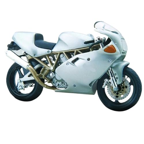 HQRTYBI 1:18 250 Duke Factory Edition Statische Druckguss-Fahrzeuge, Sammlerstück, Motorradmodell (weiß) von HQRTYBI