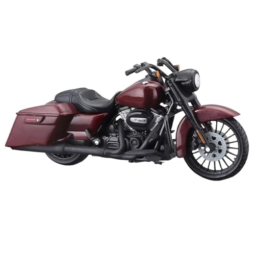 HQRTYBI 1:18 für 1999 FLHR Road King Red Alloy mehrere Stile Motorrad Modellauto-Kollektion (lila) von HQRTYBI