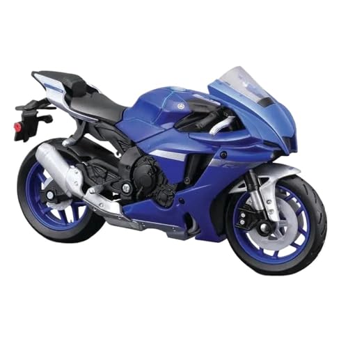 HQRTYBI 1:18 für MT-07 2018 RC 390 R1 V4 2021 Motorrad-Modellkollektion (blau) von HQRTYBI