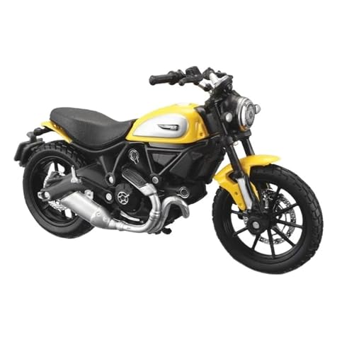 HQRTYBI 1:18 für MT-07 2018 RC 390 R1 V4 2021 Motorrad-Modellkollektion (gelb) von HQRTYBI