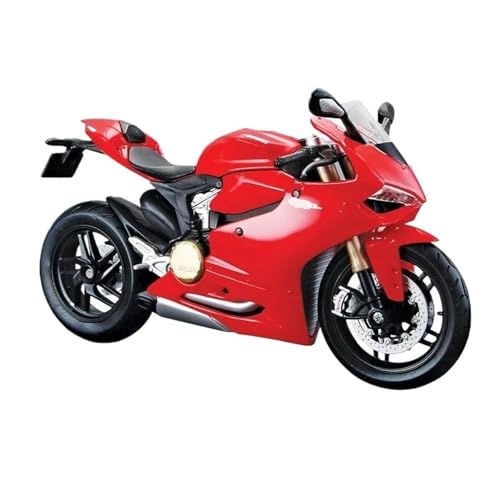 HQRTYBI 1:18 für MT-07 2018 RC 390 R1 V4 2021 Motorrad-Modellkollektion (rot) von HQRTYBI