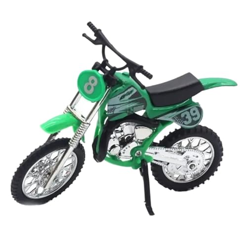 HQRTYBI 1:18 für Rennmotorrad, Metall, simuliertes Modell, Geländewagen, Schiebefunktion, Legierung, Motocross (grün) von HQRTYBI
