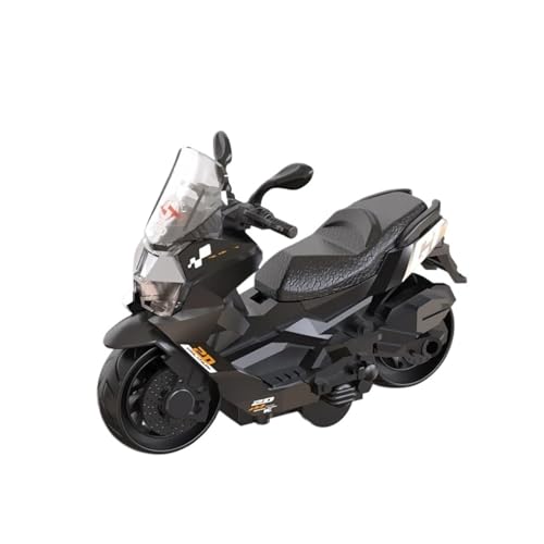 HQRTYBI 1:18 für Rennmotorrad, Metall, simuliertes Modell, Geländewagen, Schiebefunktion, Legierung, Motocross (schwarz) von HQRTYBI
