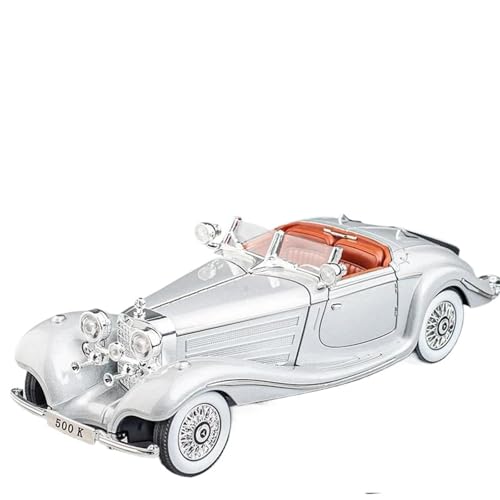 HQRTYBI 1:24 for 500K Klassische Auto Metall Legierung Druckguss Modell Spielzeug for Hight Simulation Fahrzeug Modell Sammlung Jungen Geschenk(White) von HQRTYBI
