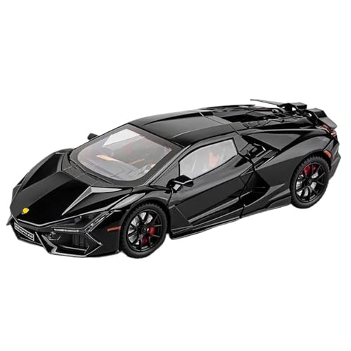 HQRTYBI 1:24 for Automodell Mit Soundlicht Kinder Junge Druckgussfahrzeug Sammlung Miniatur Geschenk(Black) von HQRTYBI