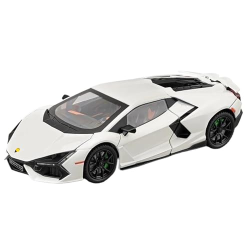 HQRTYBI 1:24 for Automodell Mit Soundlicht Kinder Junge Druckgussfahrzeug Sammlung Miniatur Geschenk(White) von HQRTYBI