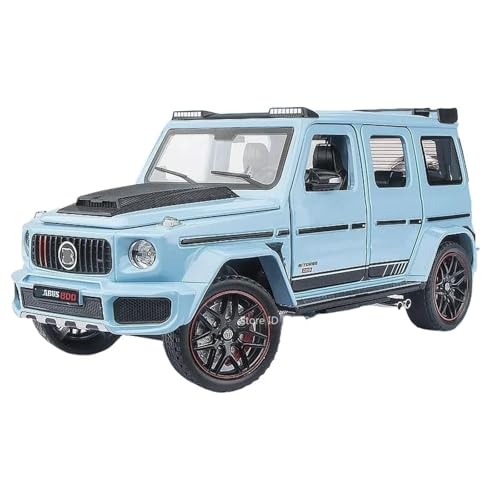 HQRTYBI 1:24 for G800 SUV Automodelle Türen Legierung Druckguss W140 320SEL Modell Geöffnet Pull Back Stoßdämpfung Geschenk for Kinder(Blue) von HQRTYBI