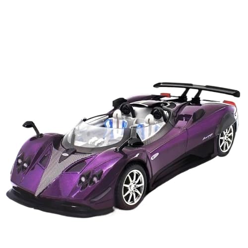 HQRTYBI 1:24 for Legierung Auto Modell Pull Back Kinder Sammlerstücke Geburtstagsgeschenk(Purple) von HQRTYBI