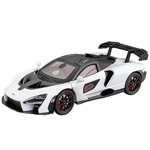 HQRTYBI 1:24 for Legierung Metall Druckguss Auto Modell Sound & Licht Sammlung Hobby Super Racing Serie Urlaub Geburtstag Geschenk for Junge(White) von HQRTYBI