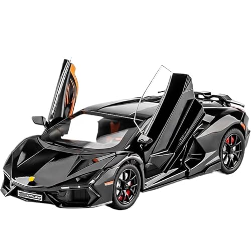 HQRTYBI 1:24 for Legierung Modell Auto Druckguss Metall Casting Auto for Kinder Fahrzeug Präsentieren(Black) von HQRTYBI